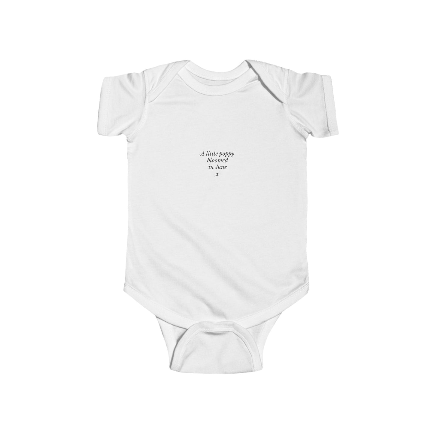 Poppy Baby Grow & Mum Tee | June Birth Flower Gift Set