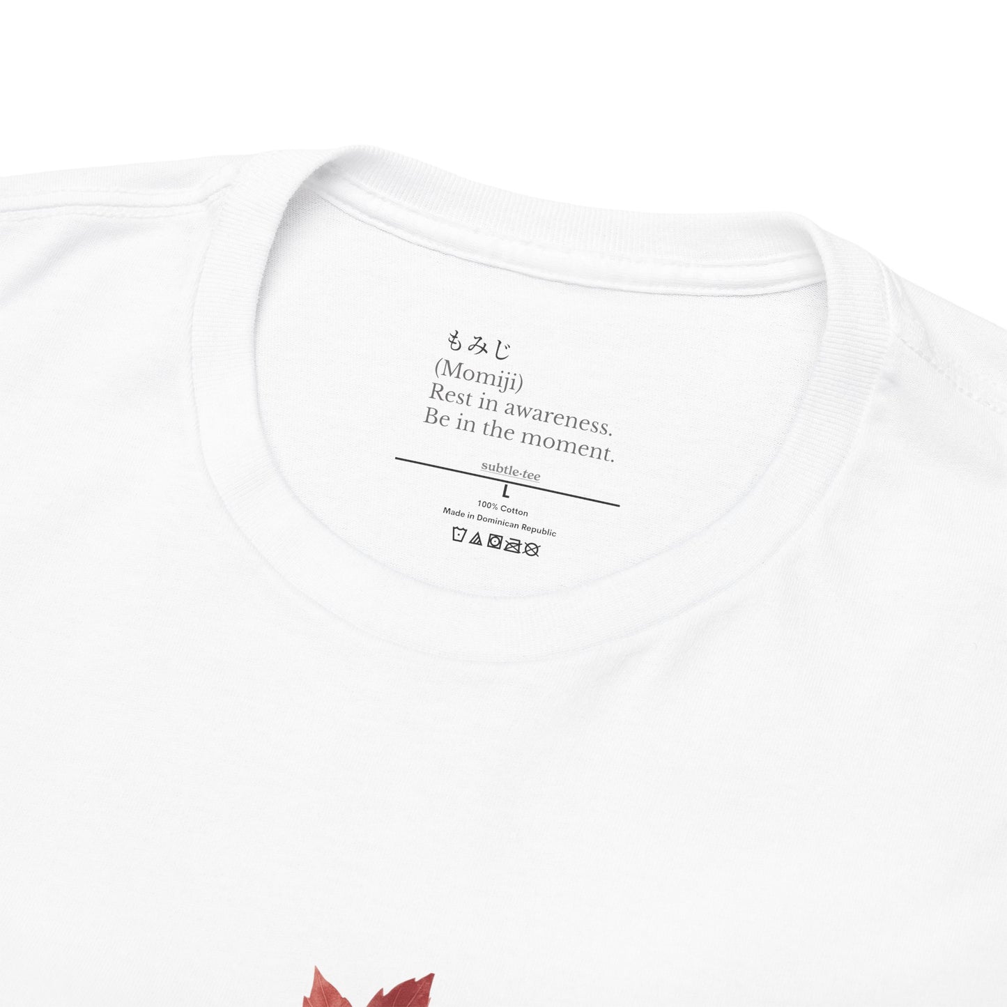 Momiji Tee | Red Maple Leaf Hidden Mantra T-Shirt