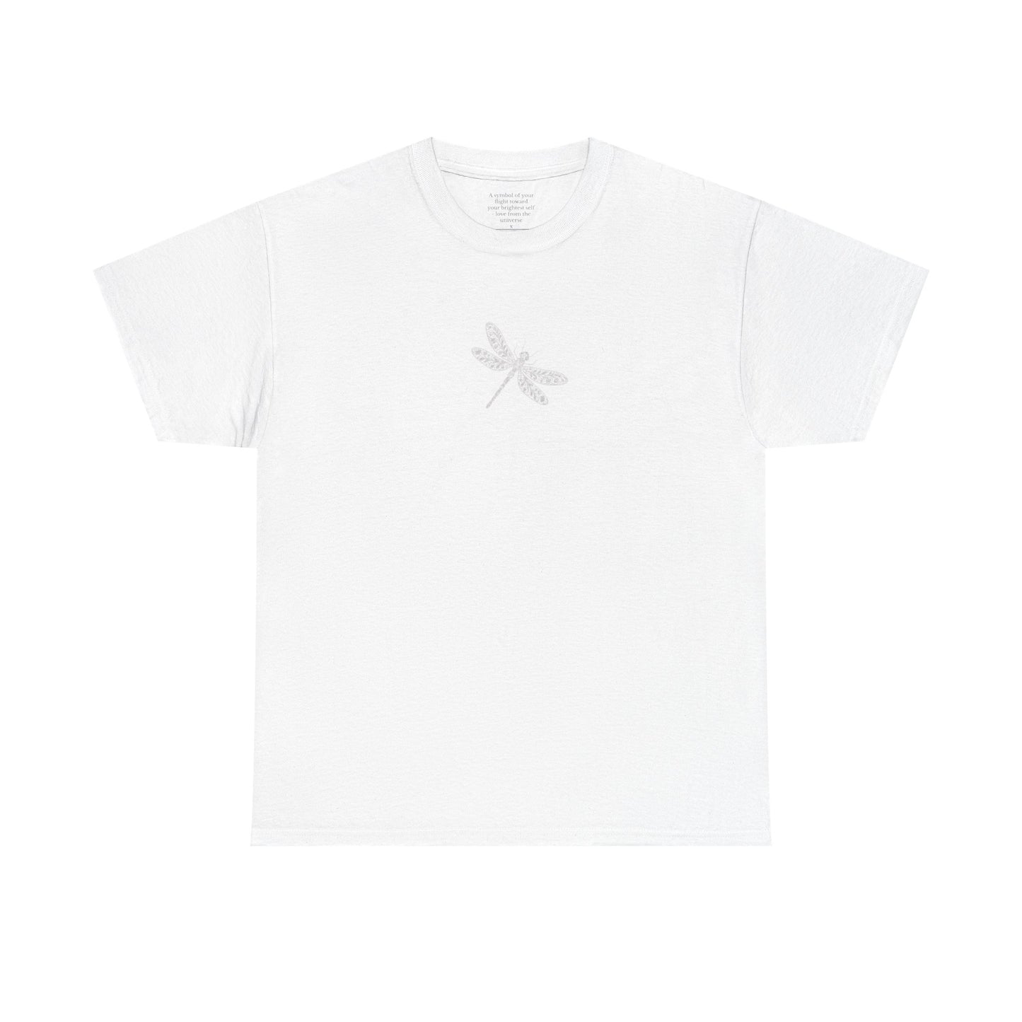 Dragonfly Tee | Inspirational Dragonfly Line Art Hidden Message T-Shirt