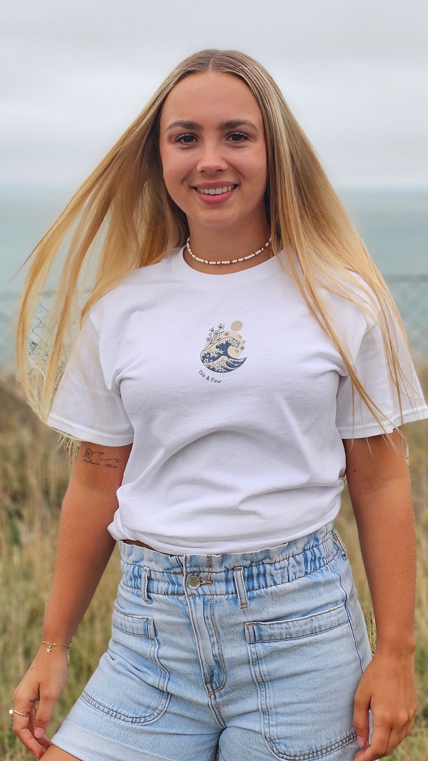 Ebb & Flow Tee | Hokusai Wave & Moon Inspirational T-Shirt
