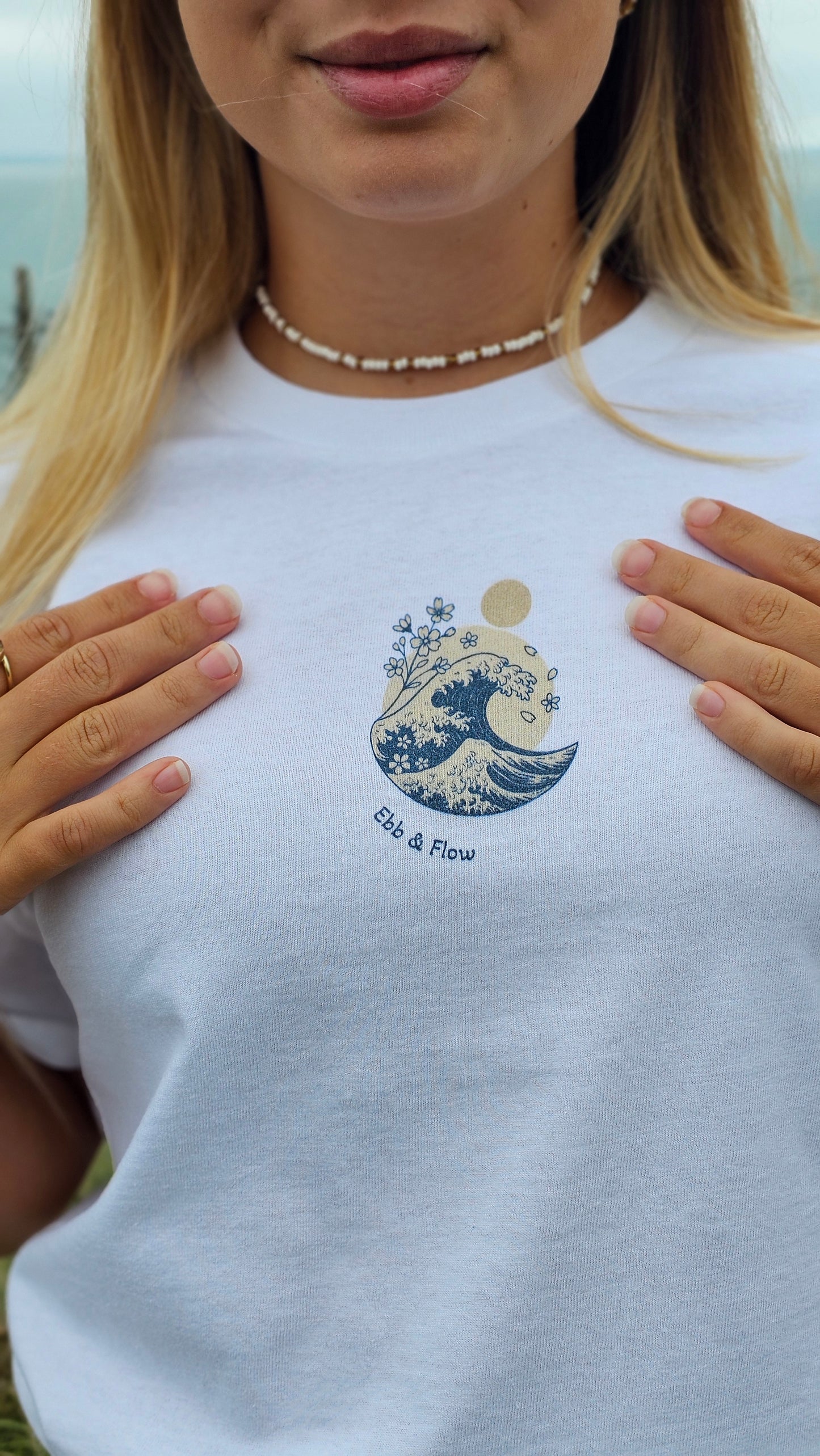 Ebb & Flow Tee | Hokusai Wave & Moon Inspirational T-Shirt