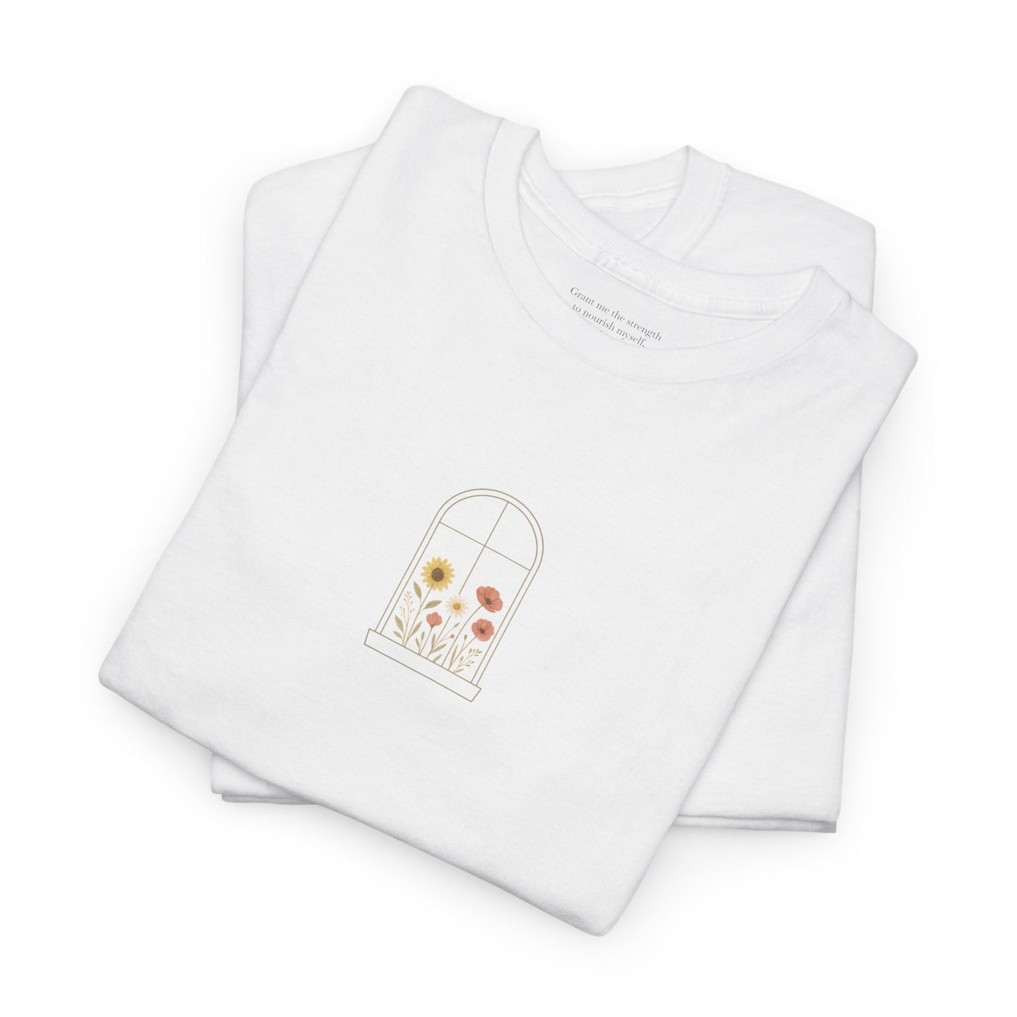 Flowers in the Window Tee | Self-Care Hidden Blessing New Mum Gift T-Shirt