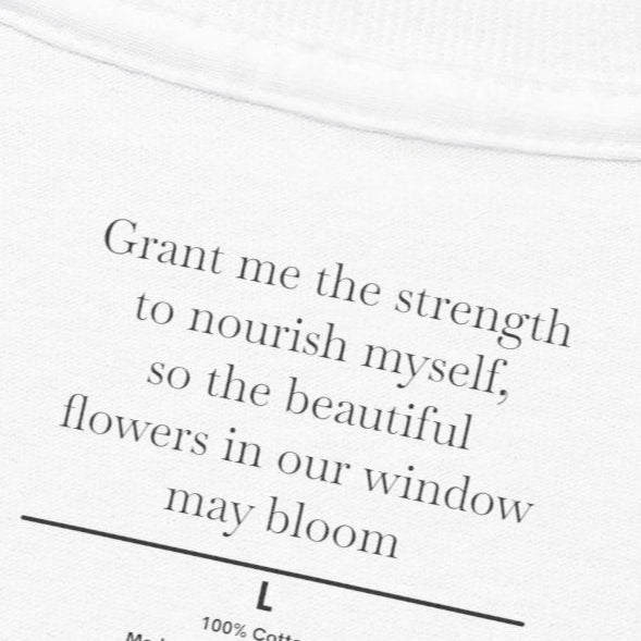 Flowers in the Window Tee | Self-Care Hidden Blessing New Mum Gift T-Shirt