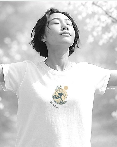 Minimalist T-shirt design: Ebb & Flow Tee | Minimalist T-Shirt
