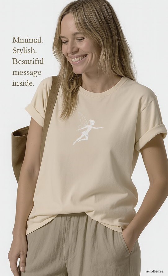 Fairy Tee | Minimalist Fairy Illustration Good Luck T-Shirt