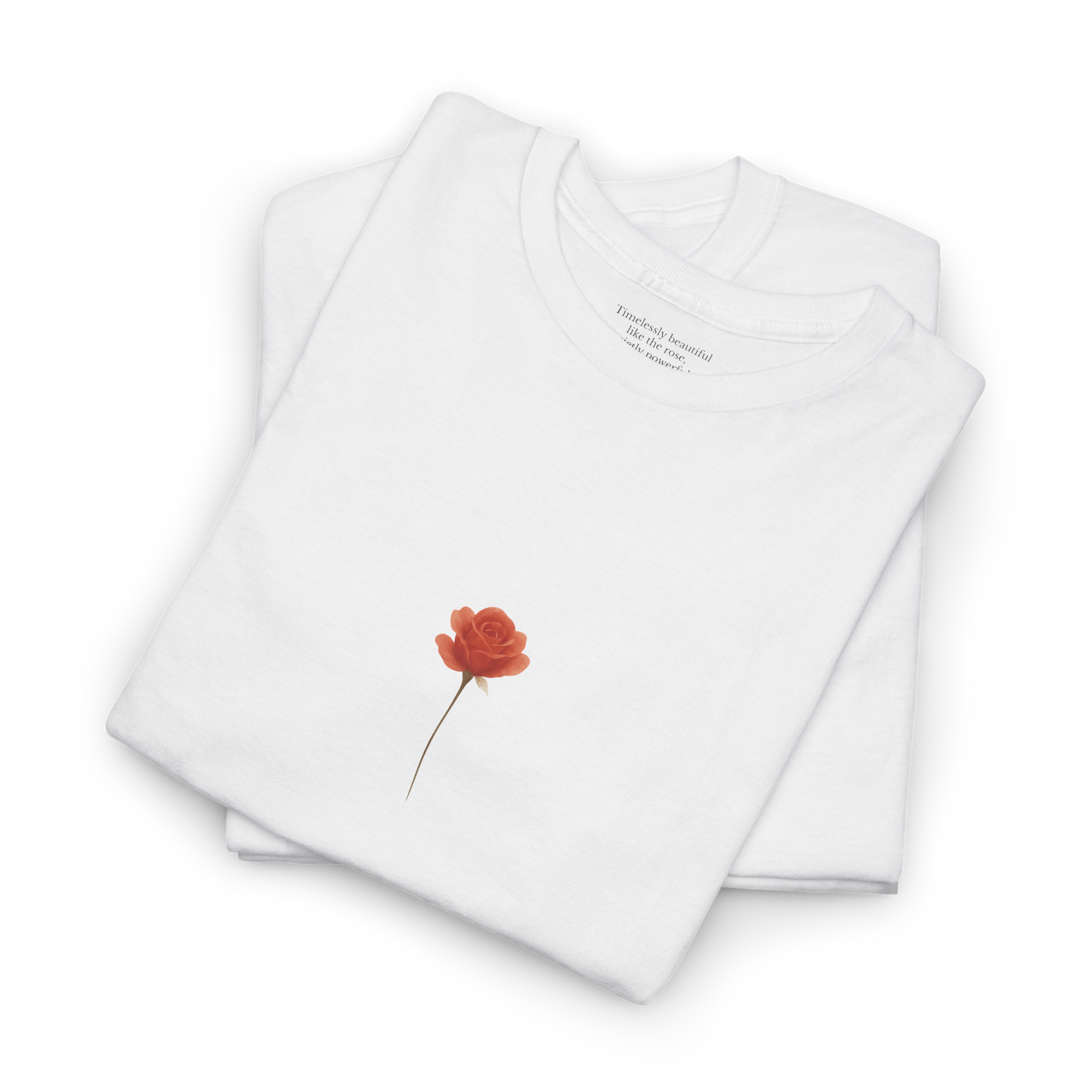 June Rose Birth Flower Tee | Minimalist Thoughtful Birthday Gift T-Shirt for Her