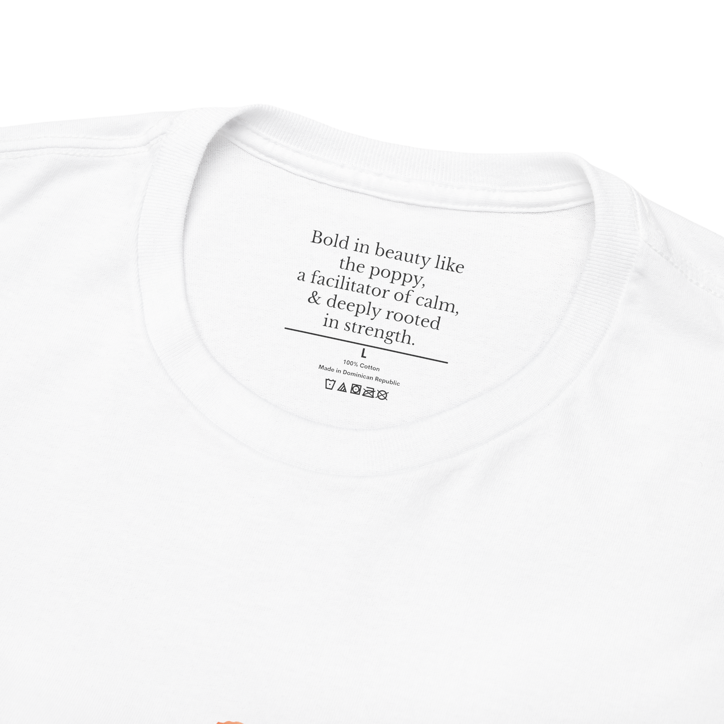 August Poppy Birth Flower Tee | Minimalist Thoughtful Birthday Gift T-Shirt for Her