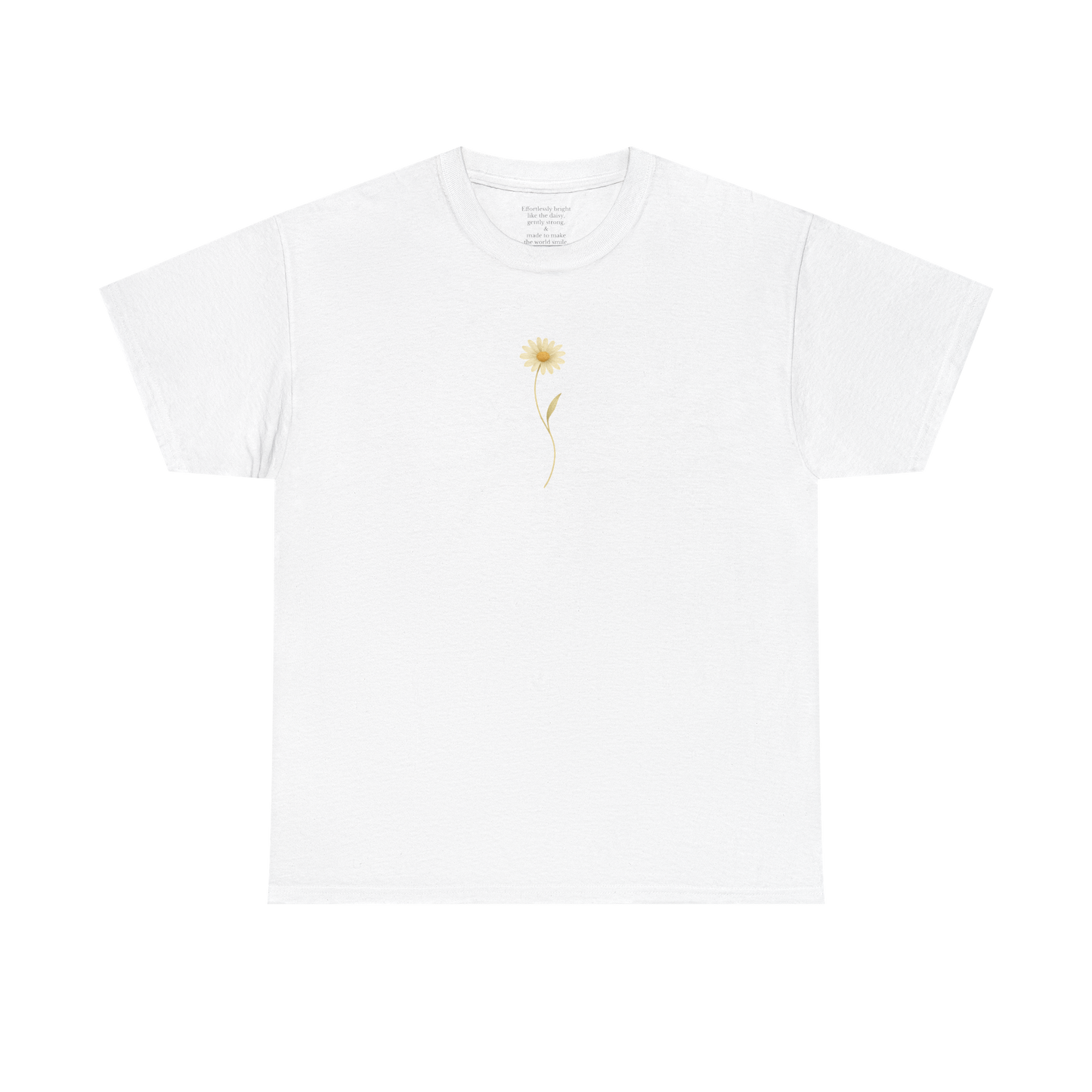April Daisy Birth Flower Tee | Minimalist Thoughtful Birthday Gift T-Shirt for Her