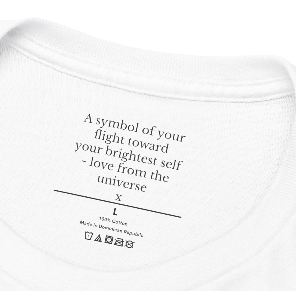 Dragonfly Tee | Inspirational Dragonfly Line Art Hidden Message T-Shirt