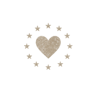 Heart Tee | Hearts and Stars Hidden Manifestation Message T-Shirt