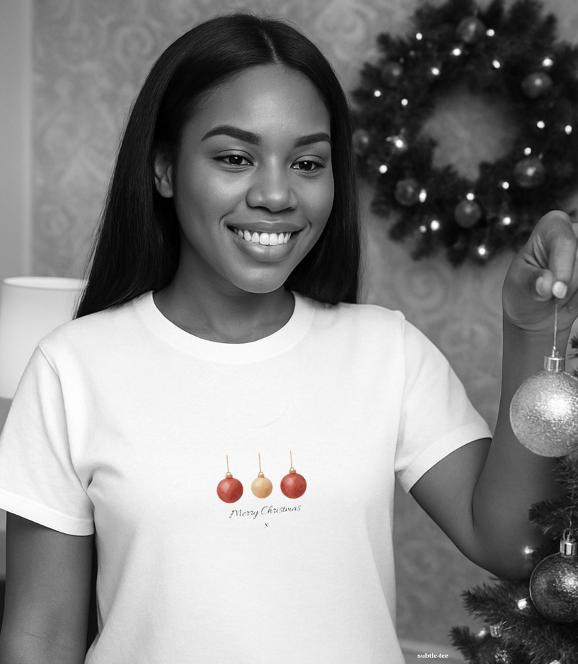 Christmas Collection | Minimalist Festive Tees with Subtle Blessings