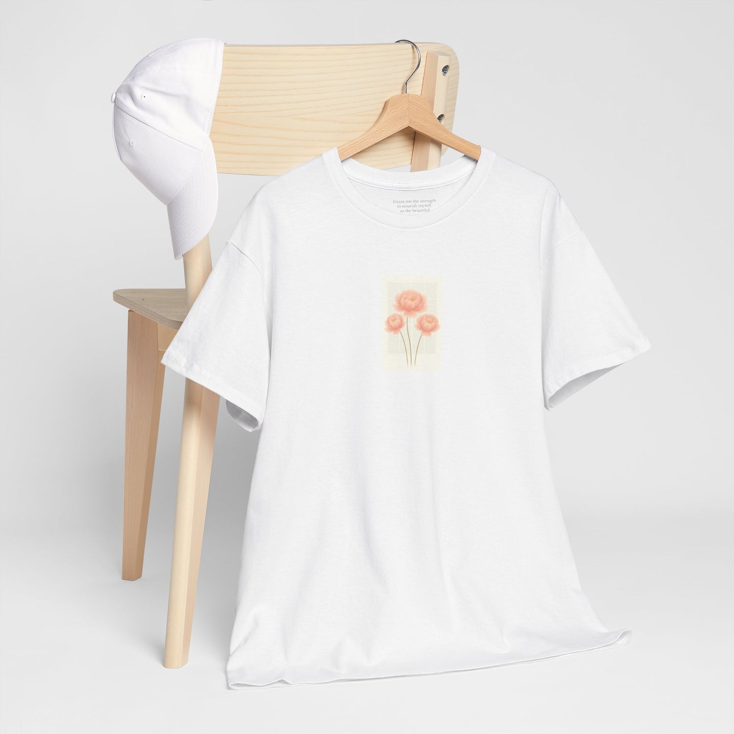 Flowers in the Window | November Peony New Mum Tee | Thoughtful Self-Care Gift T-Shirt