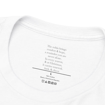 Robin Tee | Minimalist Christmas Hidden Message T-Shirt