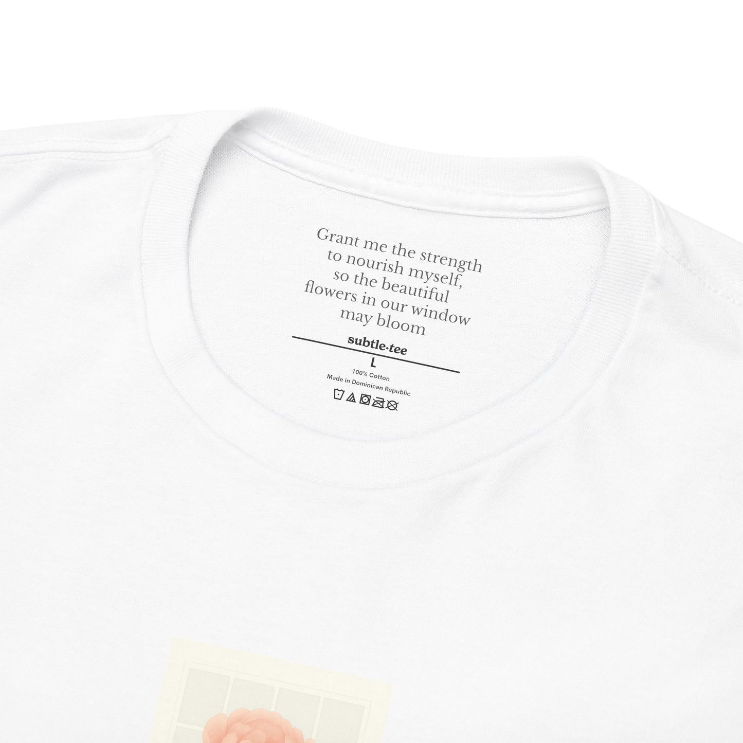 Flowers in the Window | November Peony New Mum Tee | Thoughtful Self-Care Gift T-Shirt