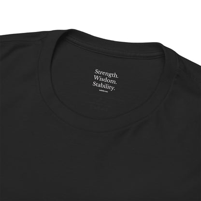 Oak Tree Tee | Strength Wisdom Stability Minimalist Gift T-Shirt for Dad or Him