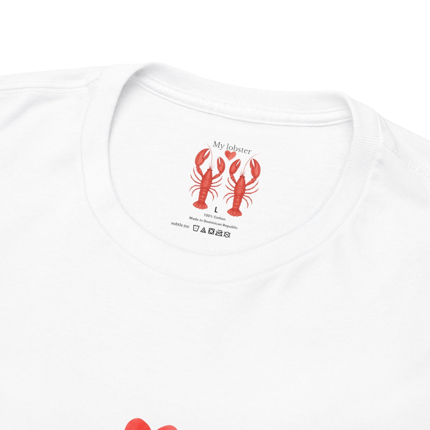 My Lobster Tee | Minimalist Valentine Hidden Message T-Shirt for Her