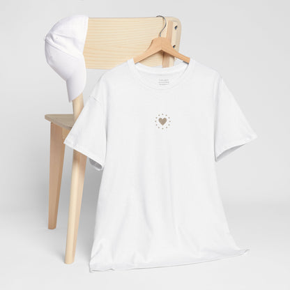 Heart Tee | Hearts and Stars Hidden Manifestation Message T-Shirt