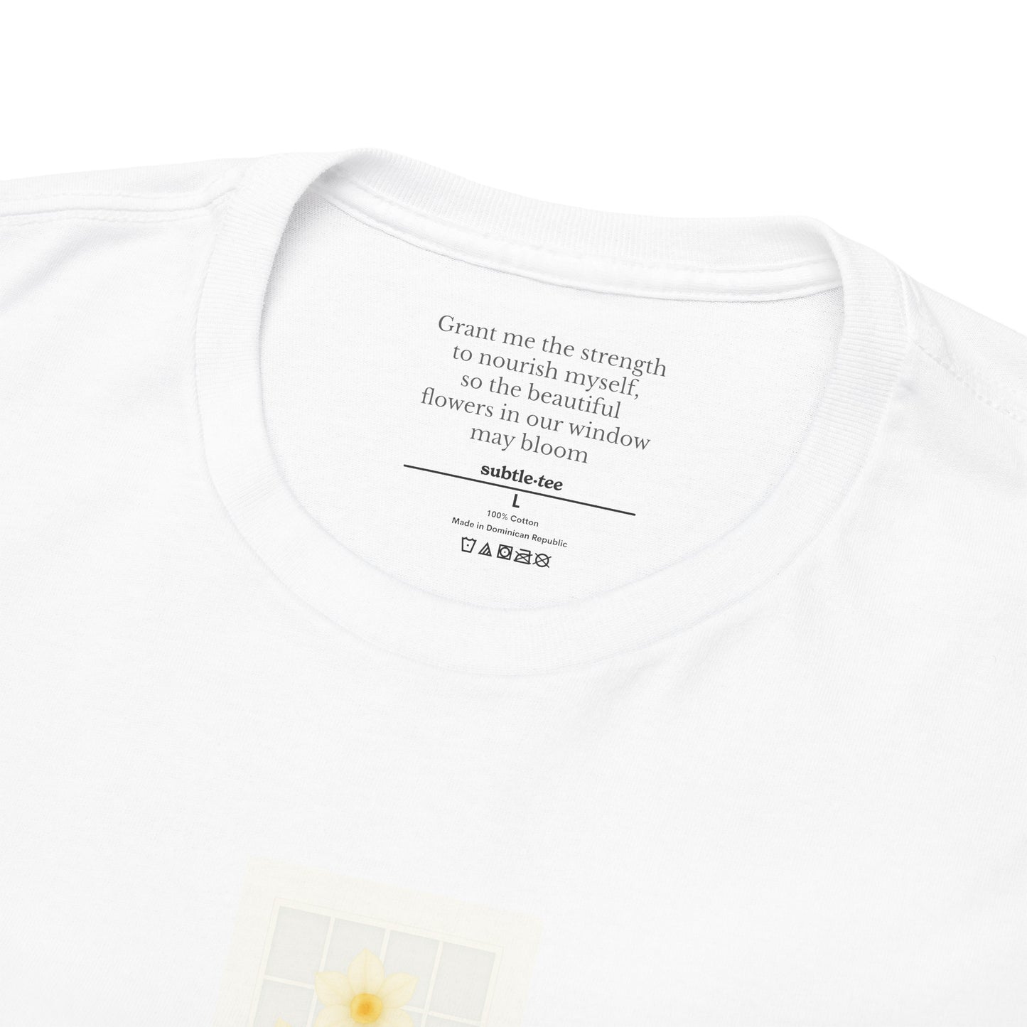 Flowers in the Window | December Narcissus New Mum Tee | Thoughtful Self-Care Gift T-Shirt