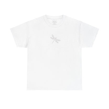 Dragonfly Tee | Inspirational Dragonfly Line Art Hidden Message T-Shirt