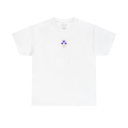 Flowers in the Window | February Violet New Mum Tee | Thoughtful Self-Care Gift T-Shirt