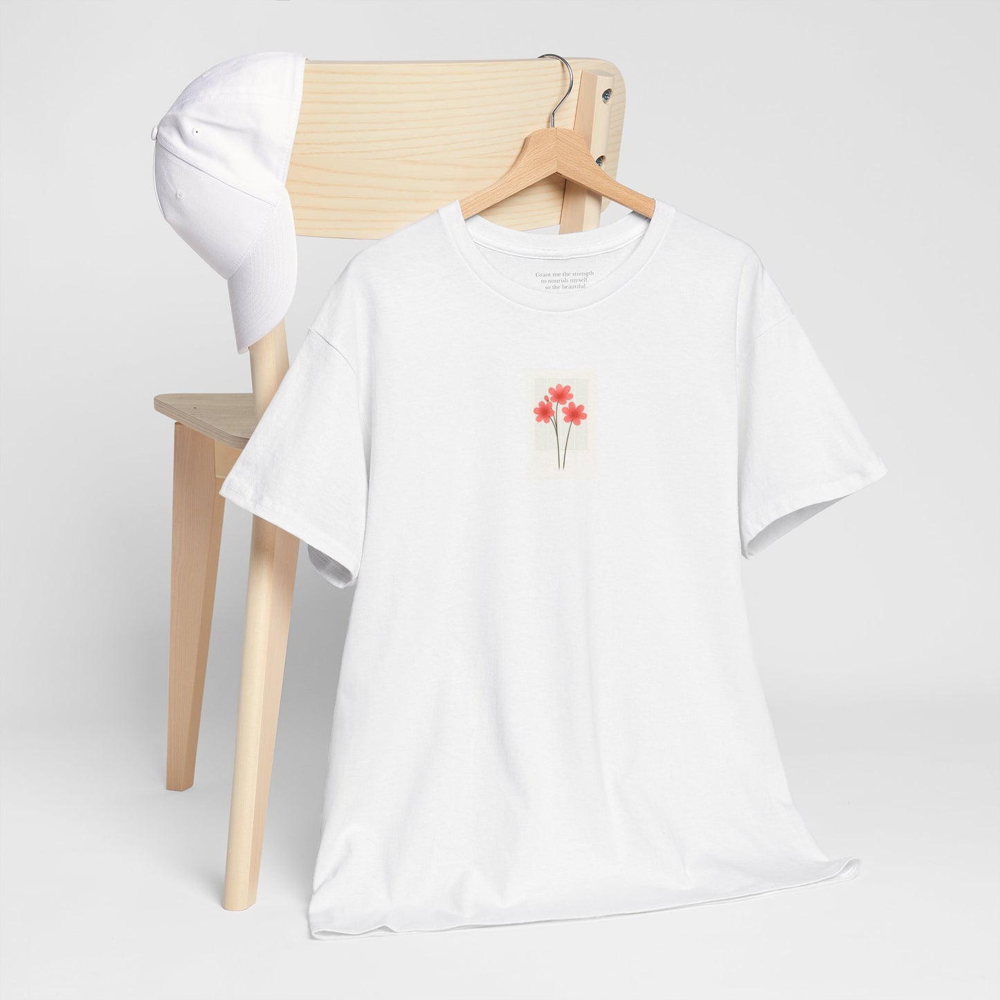 Flowers in the Window | May Hawthorn New Mum Tee | Thoughtful Self-Care Gift T-Shirt