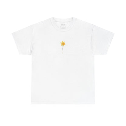 March Daffodil Birth Flower Tee | Minimalist Thoughtful Birthday Gift T-Shirt for Her
