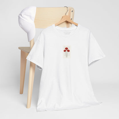 Flowers in the Window | August Poppy New Mum Tee | Thoughtful Self-Care Gift T-Shirt