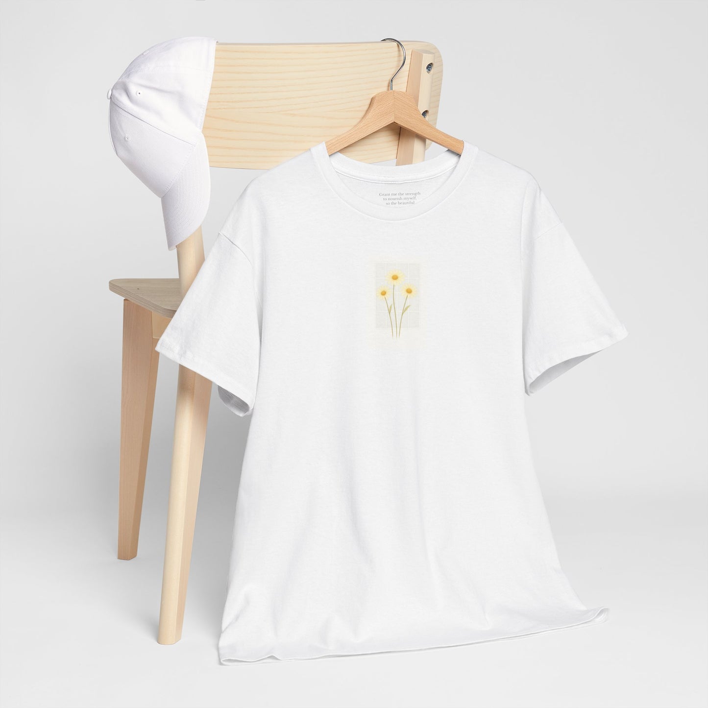 Flowers in the Window | April Daisy New Mum Tee | Thoughtful Self-Care Gift T-Shirt