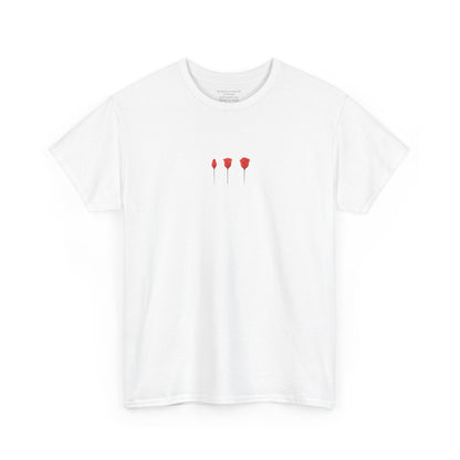 Bit by Bit Tee | Red Rose Uplifting Self-Care Hidden Message T-Shirt