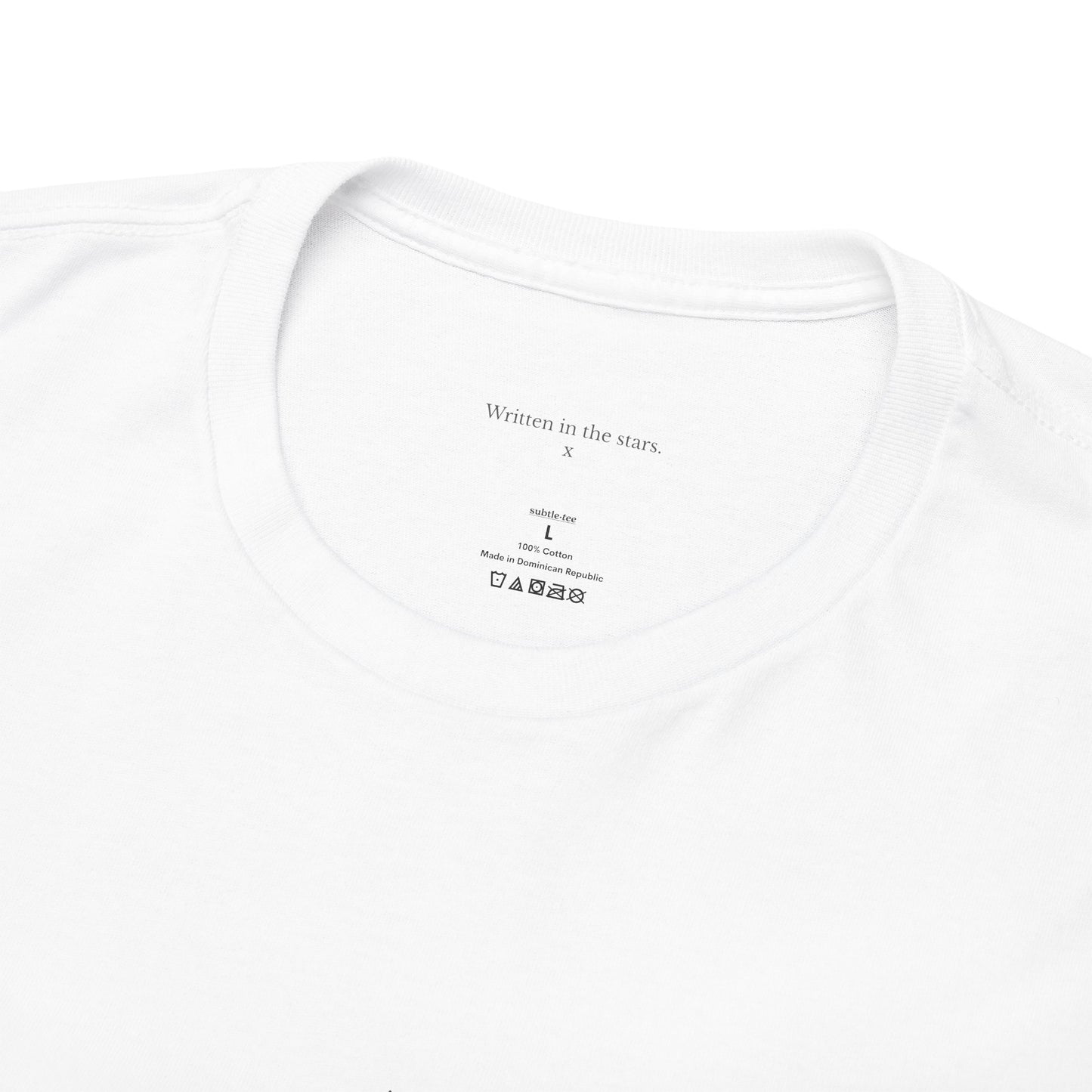 Written in the Stars Tee | Minimalist Romantic Hidden Message T-Shirt for Her