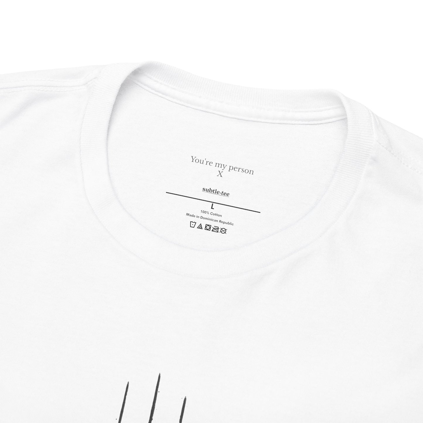 You’re My Person Tee | Minimalist Shooting Stars Hidden Message T-Shirt for Her