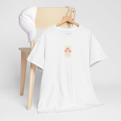 Flowers in the Window | October Cosmos New Mum Tee | Thoughtful Self-Care Gift T-Shirt