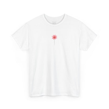 October Cosmos Birth Flower Tee | Minimalist Thoughtful Birthday Gift T-Shirt for Her