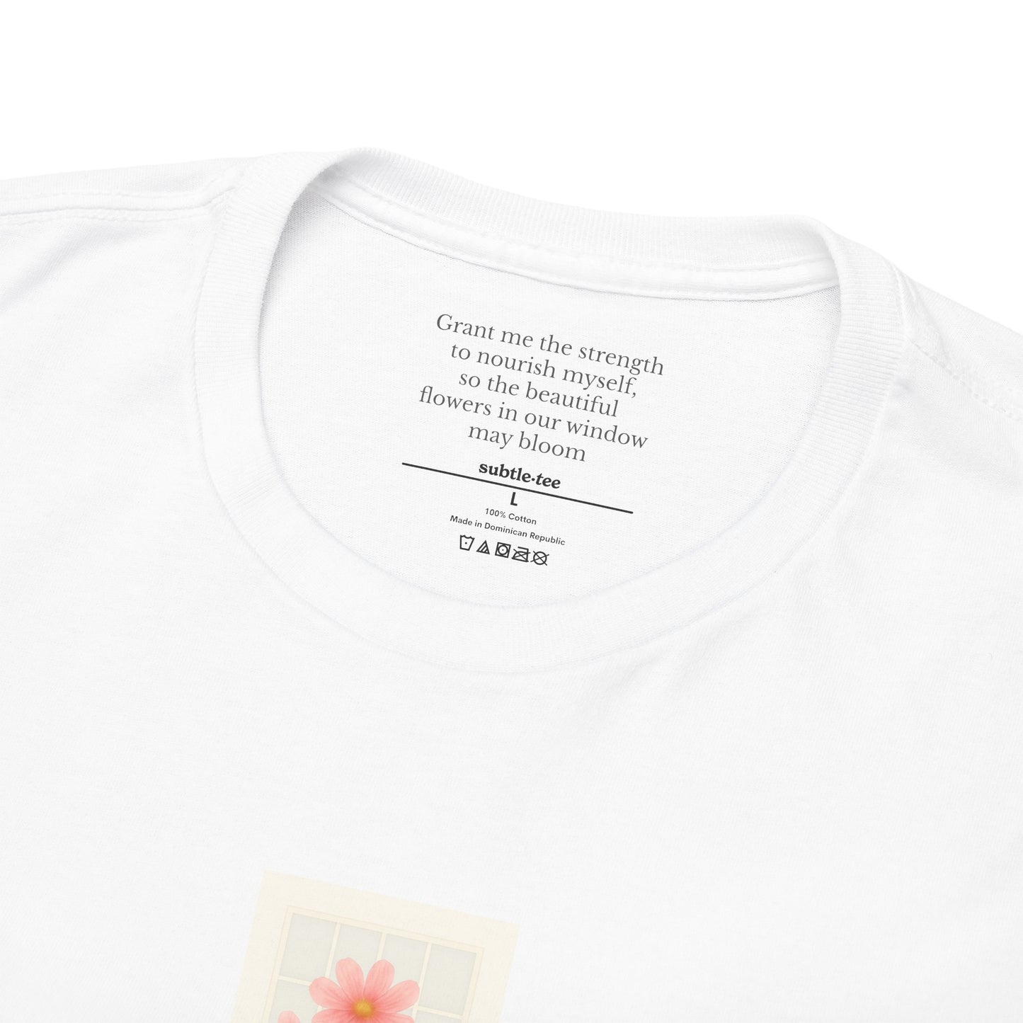 Flowers in the Window | October Cosmos New Mum Tee | Thoughtful Self-Care Gift T-Shirt