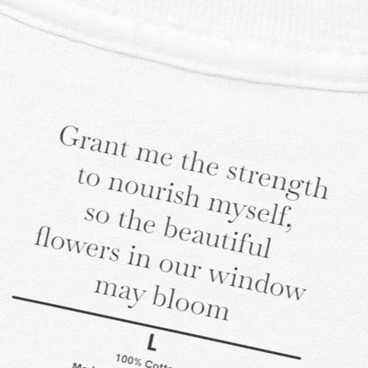 Flowers in the Window Tee | Self-Care Hidden Blessing New Mum Gift T-Shirt