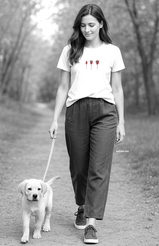 Red Rose Inspirational T-Shirt design