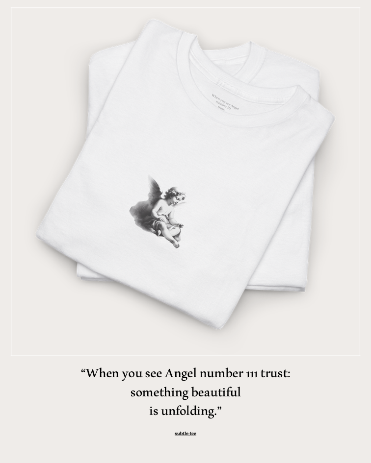 Angel Tee | Cherub 111 Angel Number Spiritual T-Shirt