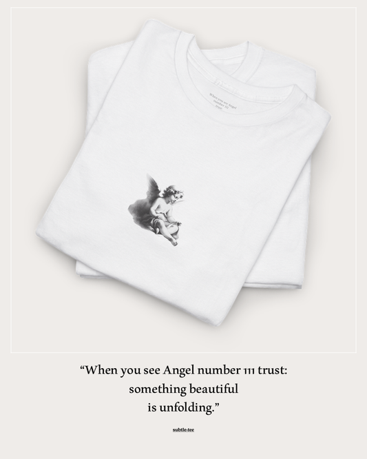 Angel Tee | Cherub 111 Angel Number Spiritual T-Shirt