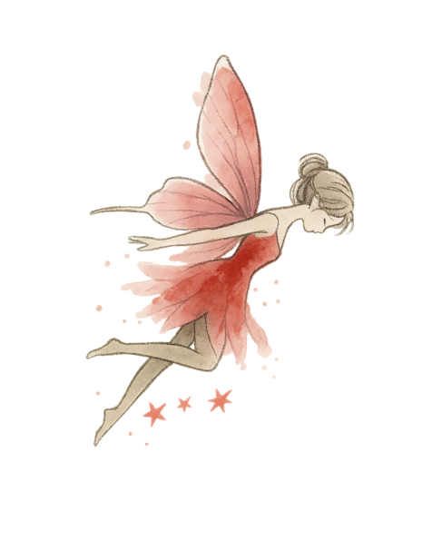 Fairy Tee | Minimalist Fairy Illustration Good Luck T-Shirt