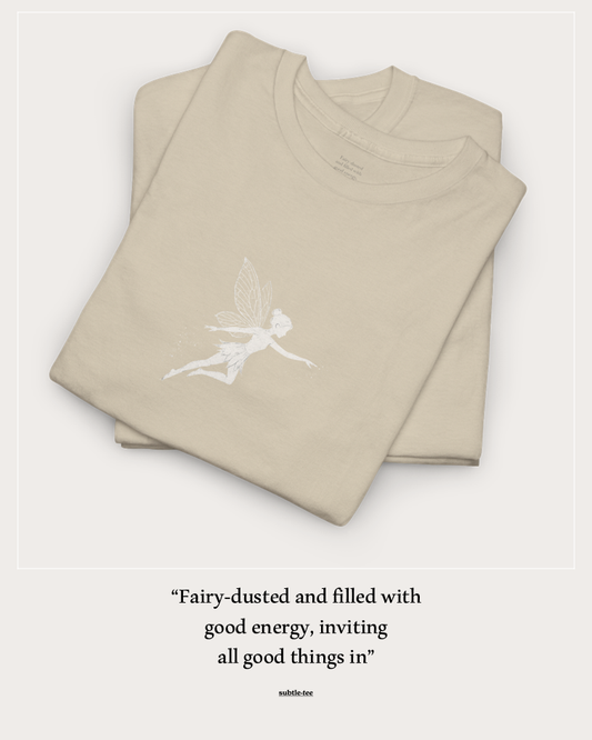 Fairy Tee | Minimalist Fairy Illustration Good Luck T-Shirt