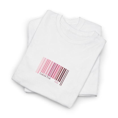 A Minimalist Pink Barcode Tee | Angel Number 1111, Spiritual Symbol, Manifestation Gift