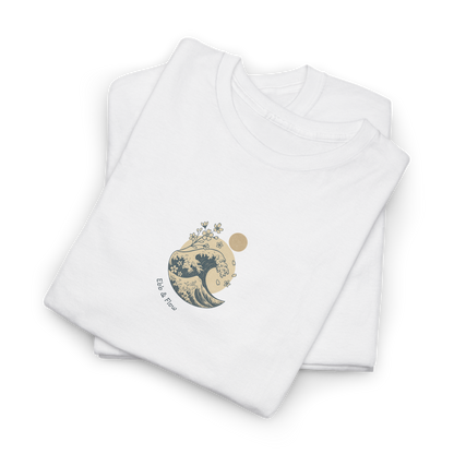 Ebb & Flow Tee | Hokusai Wave & Moon Inspirational T-Shirt