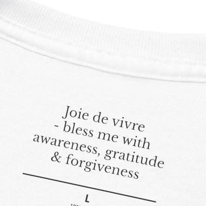 Joie de Vivre Tee | Life-Affirming Hidden Message T-Shirt