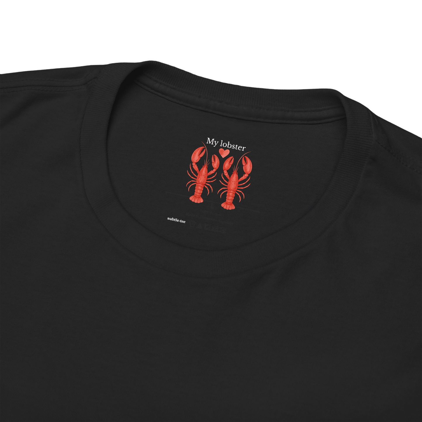 My Lobster Tee | Minimalist Valentine Hidden Message T-Shirt for Him