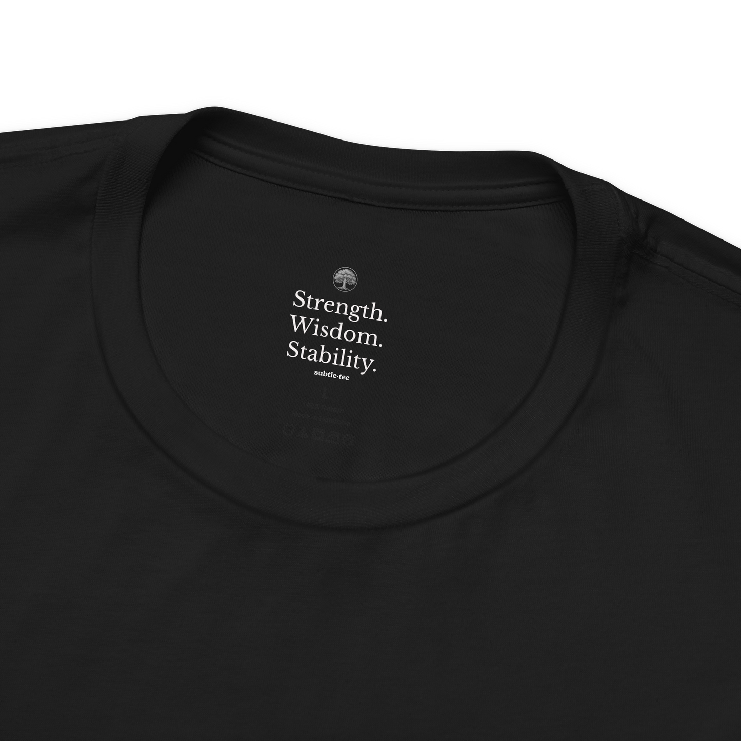 Oak Tree Tee | Minimalist Strength & Wisdom T-Shirt for Dad or Him