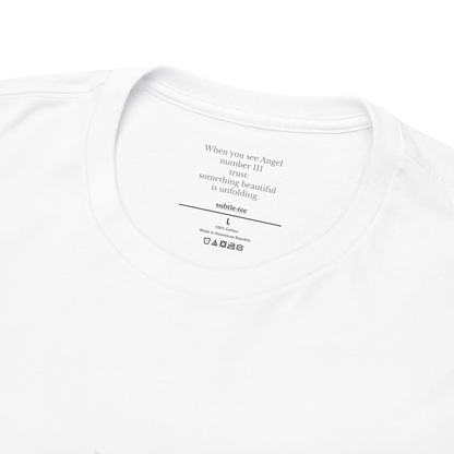 Angel Tee | Cherub 111 Angel Number Spiritual T-Shirt