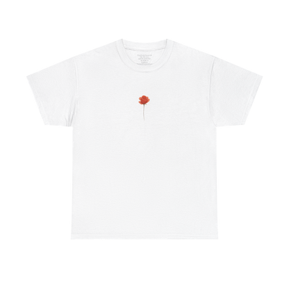 June Rose Birth Flower Tee | Minimalist Thoughtful Birthday Gift T-Shirt for Her