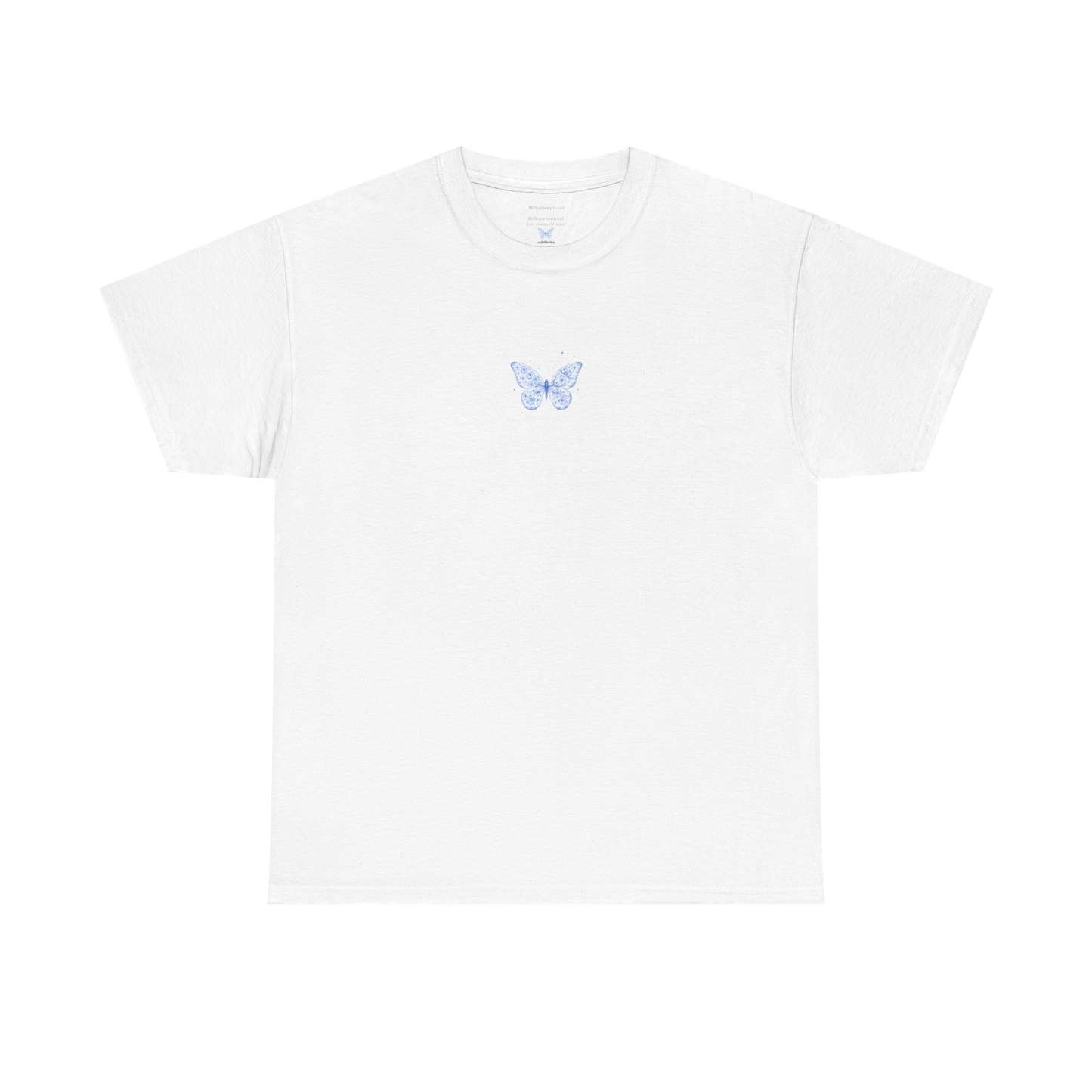 Metamorphosis Butterfly Tee | Minimalist Transformation Hidden Message T-Shirt