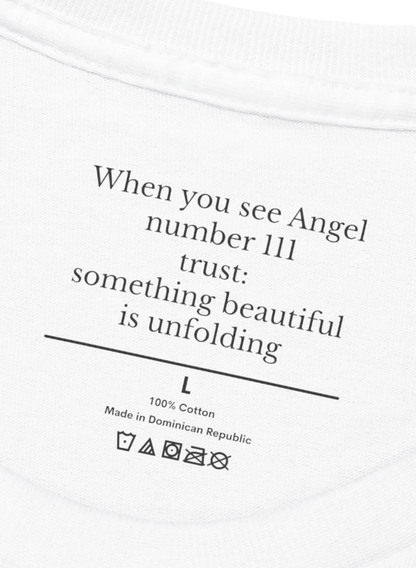 Angel Tee | Cherub 111 Angel Number Spiritual T-Shirt