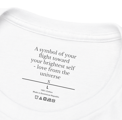 Dragonfly Tee | Inspirational Dragonfly Line Art Hidden Message T-Shirt